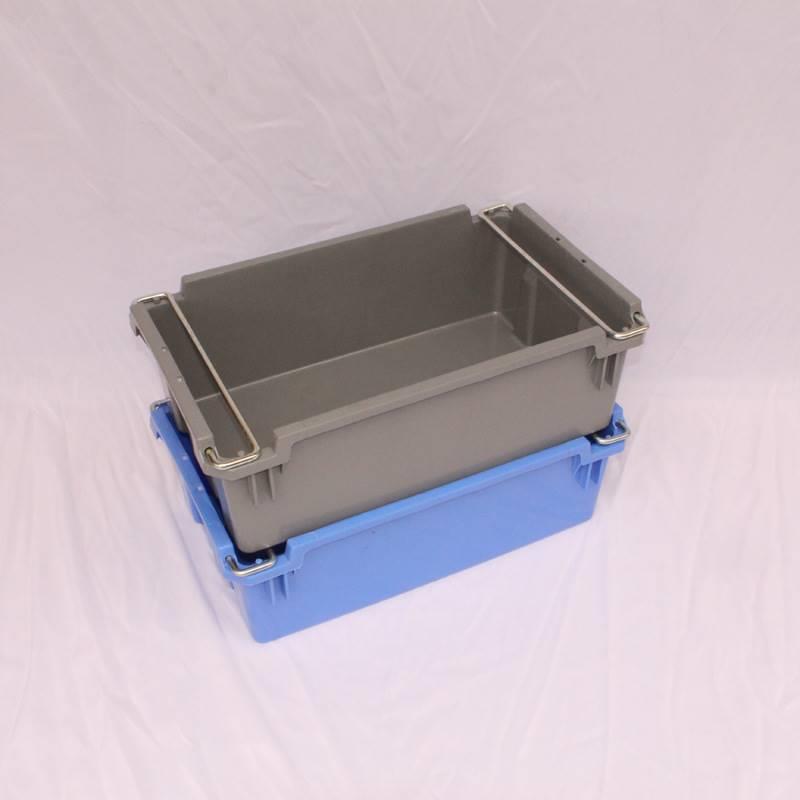 厂家直供塑料箱 延边辽宁铁耳箱 可重叠套汽配箱加厚塑胶物流箱