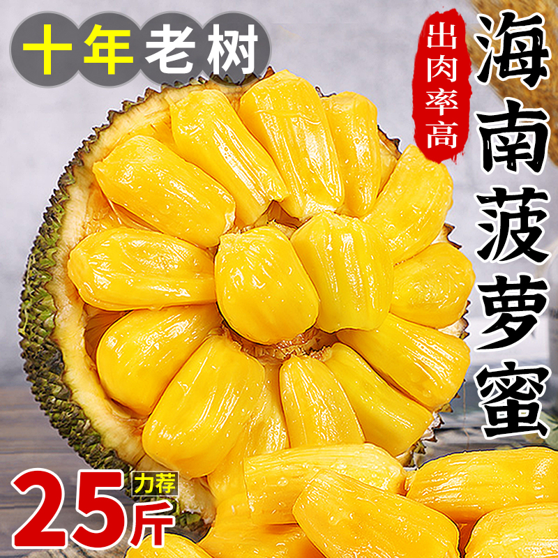 海南三亚菠萝蜜新鲜水果当季黄肉波罗蜜整箱特产一整个木菠萝包邮