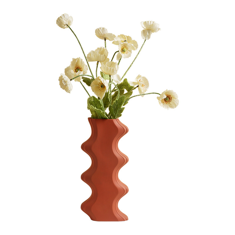 推荐北欧几何花瓶莫兰迪陶瓷客厅插花干花装饰彩色艺术玄关样板房
