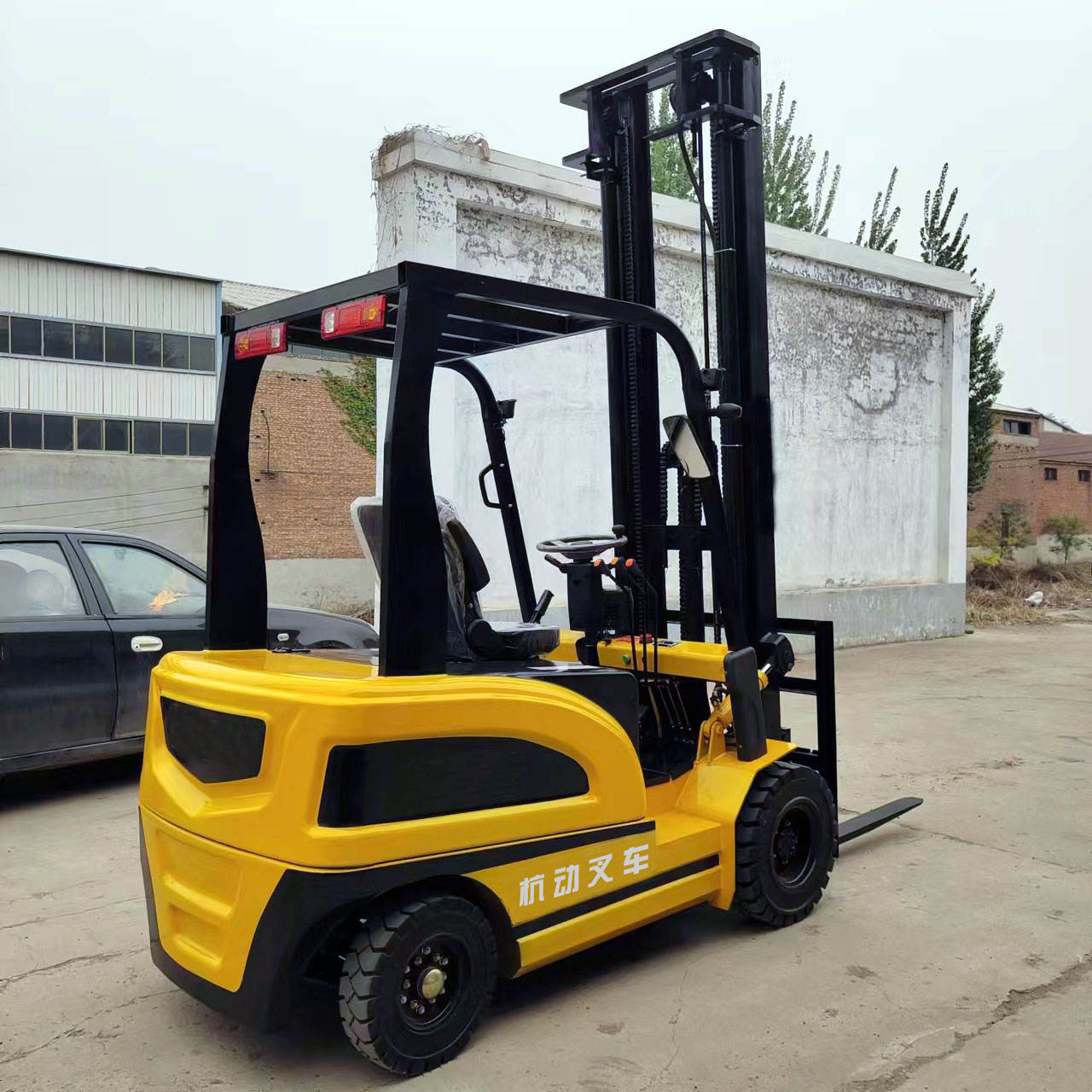 上海杭电动叉车小型1吨新能源电动2吨叉车液压装卸车3吨座驾叉车
