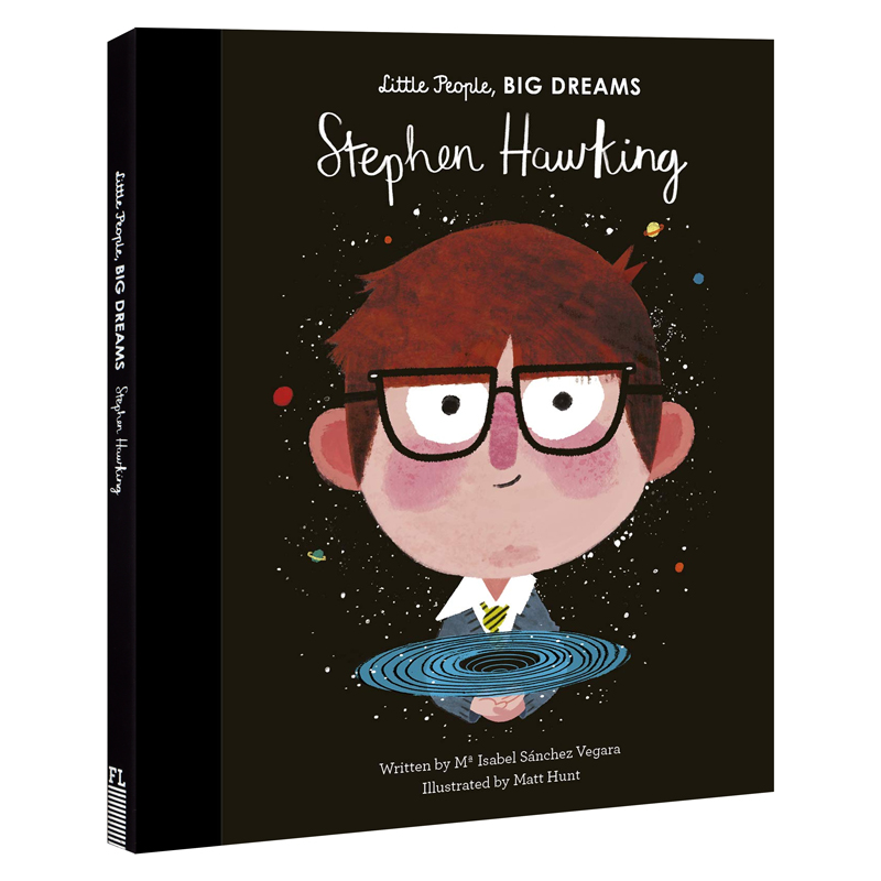 英文原版 小人物大梦想 斯蒂芬·霍金Stephen Hawking:  Little People, Big Dreams儿童艺术启蒙绘本图画书 进口原版励志读物图书