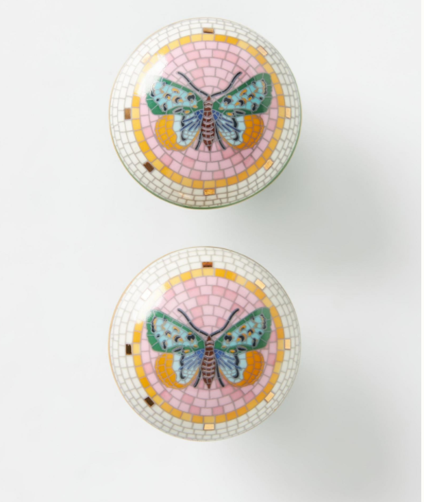美国代购 秘密花园的蝴蝶与蜜蜂拉手 小众创意抽屉衣柜装饰拉手