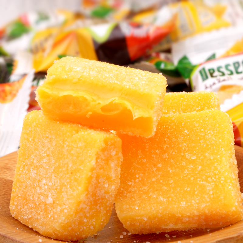 包邮泰国风味芒果味糖椰子糕橡皮糖果QQ软糖过新年货零食品中国产