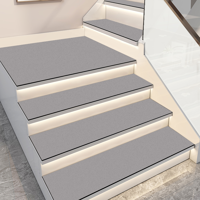 木地板楼梯垫台阶室内楼梯踏步垫硅藻泥防滑垫纯色实木隔音脚垫子