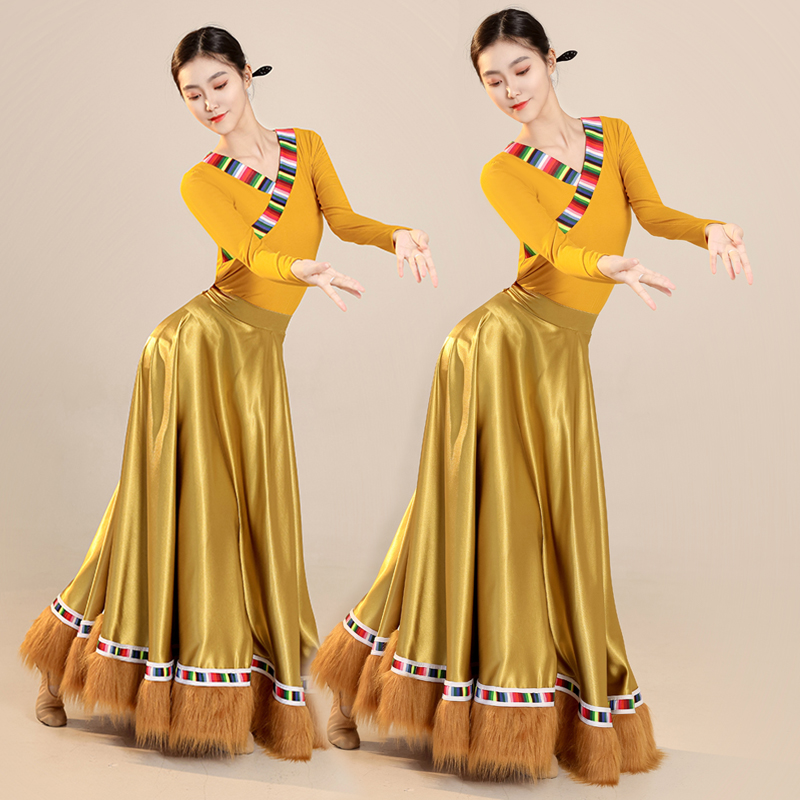 小莹老师相思月太阳姑娘同款藏族舞蹈演出女藏服练习成人表演服装