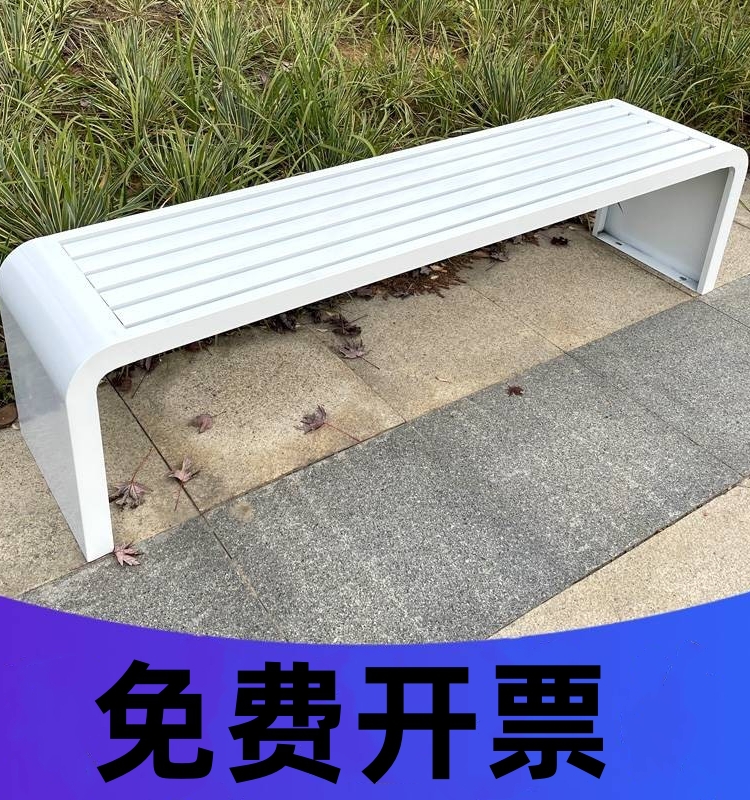 重庆不锈钢公园椅户外长椅庭院双人长条凳子室外防腐木塑铁座椅