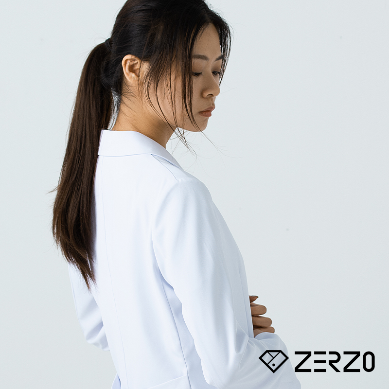 zerzo高端长袖长款白大褂手术服女工作服医护美容整型口腔医生服