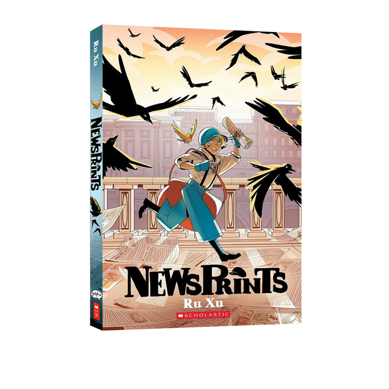 英文原版 Newsprints #1 武侠冒险故事绘本图画书 全彩漫画图画书 青少年课外阅读章节小说
