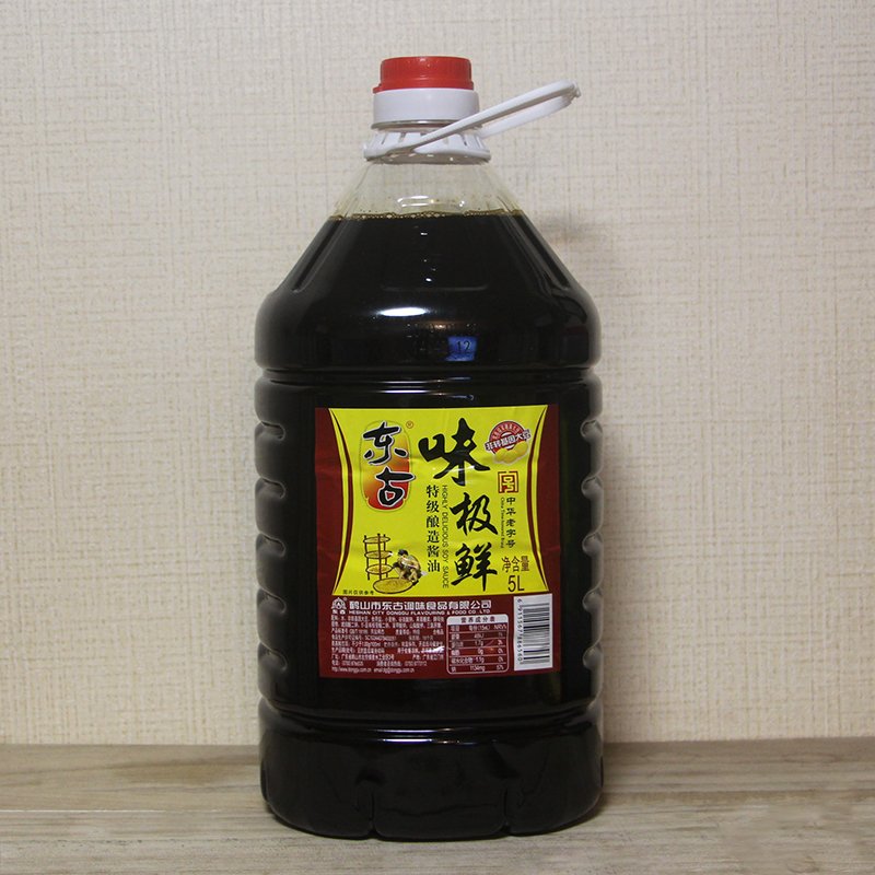 广东东古味极鲜酱油5L凉拌拌蘸食特级酿造桶装酱油包邮10斤炒菜
