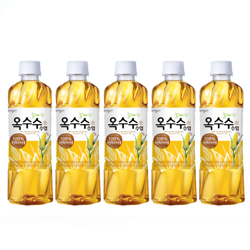 现货5瓶包邮500ml*5韩国进口woongjin熊津饮料玉米须茶饮料饮品