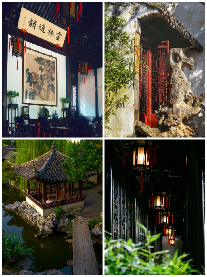 中国传统建筑苏州园林亭台拙政园沧浪亭狮子林留园网师园图片素材