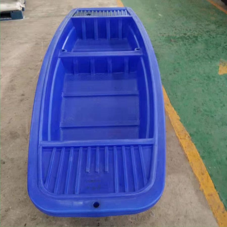 推荐。重庆塑料渔船清洁观光漂鱼船塑胶冲锋舟牛筋流船打捞快艇河