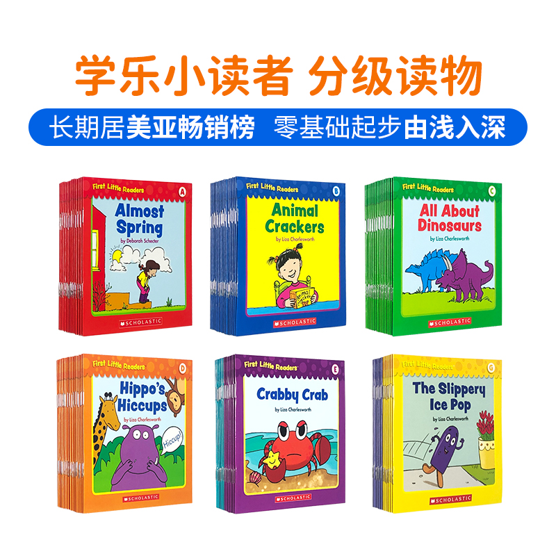 学乐小读者英语分级启蒙教材 First Little Readers ABCDEFGH 英文原版 Scholastic儿童亲子阅读3-5-6-7-8岁分级读物绘本有音频