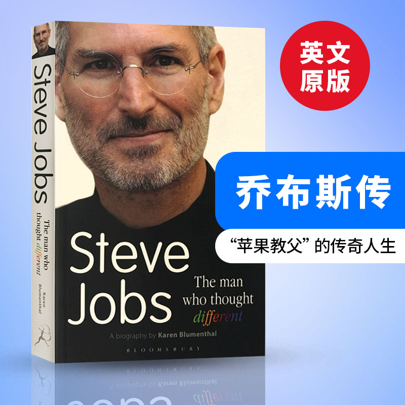 乔布斯传英文版 Steve Jobs The Man Who Thought Different 英文原版传记 苹果教父乔布斯 人物传记 英文原版进口书籍