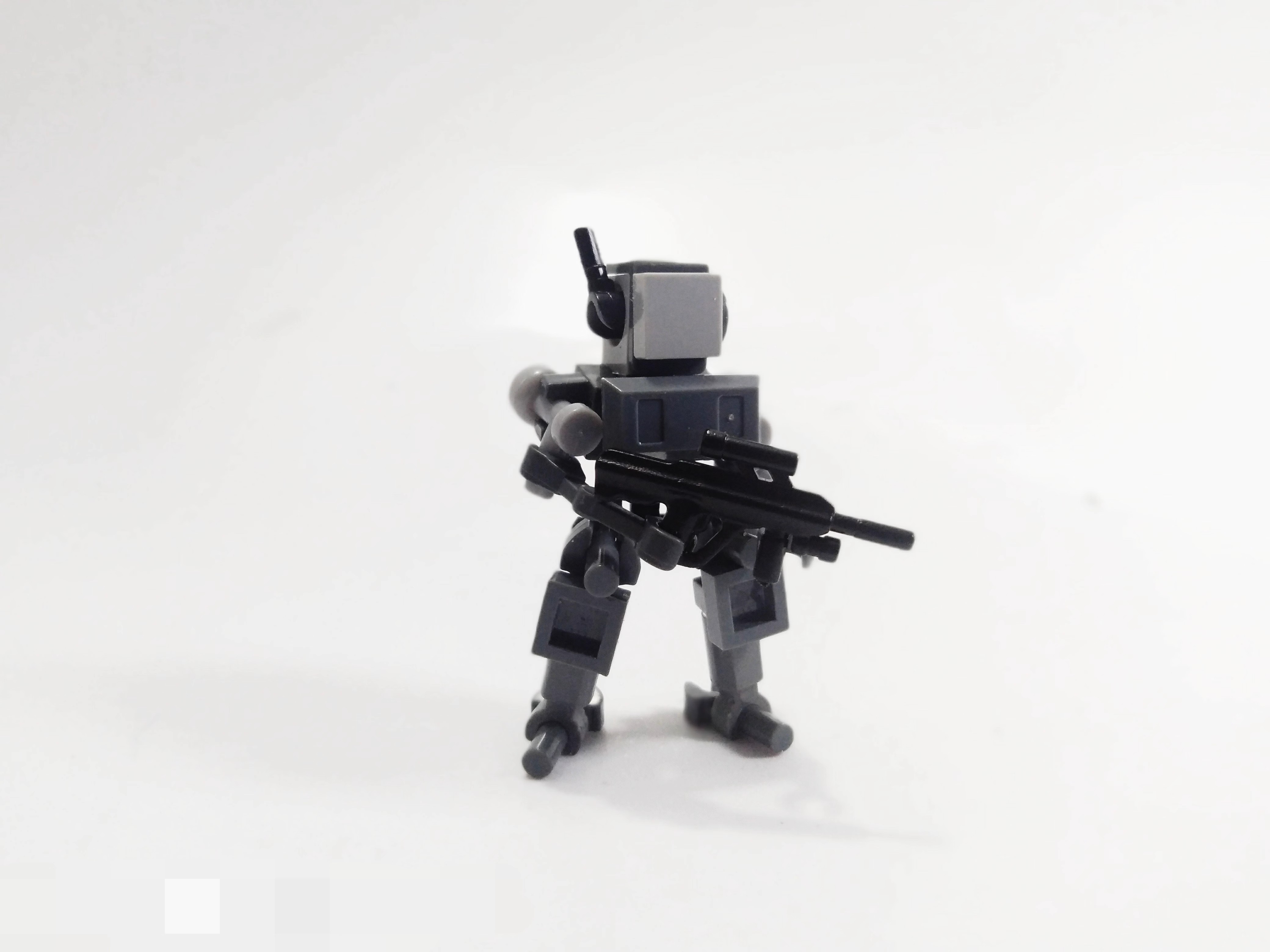 拼装积木中国拼插军事玩具机械战警警察人仔机器人MOC外骨骼机甲