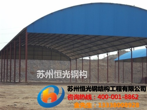 苏州彩钢瓦车棚钢结构车棚搭建钢结构架厂房