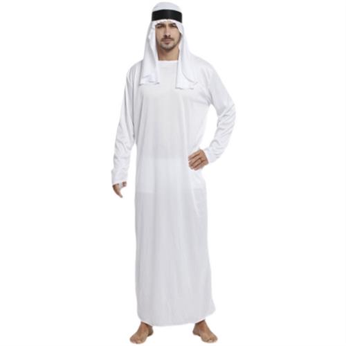 新品直播间道具中东石油富豪白色衣服迪拜王子阿拉伯国王衣服沙特