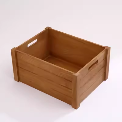 实木箱子复古木箱收纳筐家用装饰长方形木框箱超市陈列木条箱定制