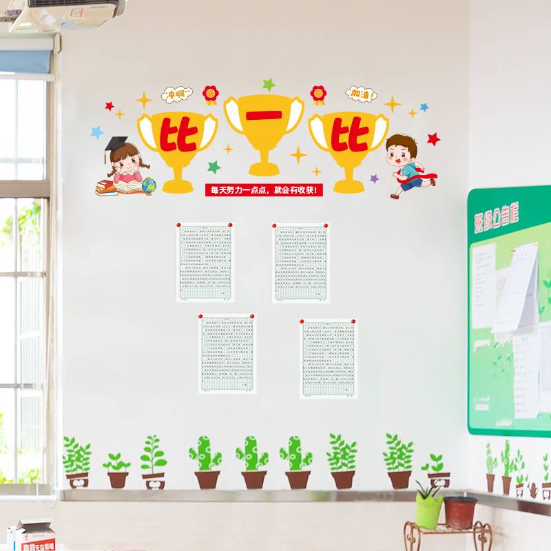 厂家卫生角图书角班级文t化建设墙贴墙面装饰布置小学幼儿园教室