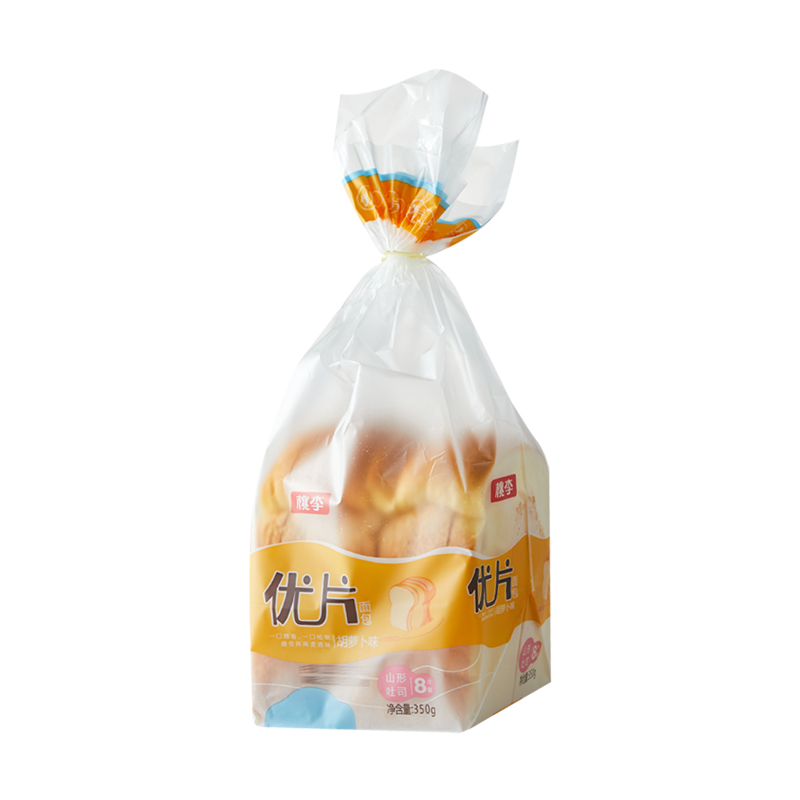 【新品爆款】桃李优片土司现做胡萝卜甜味切片面包营养早餐袋装