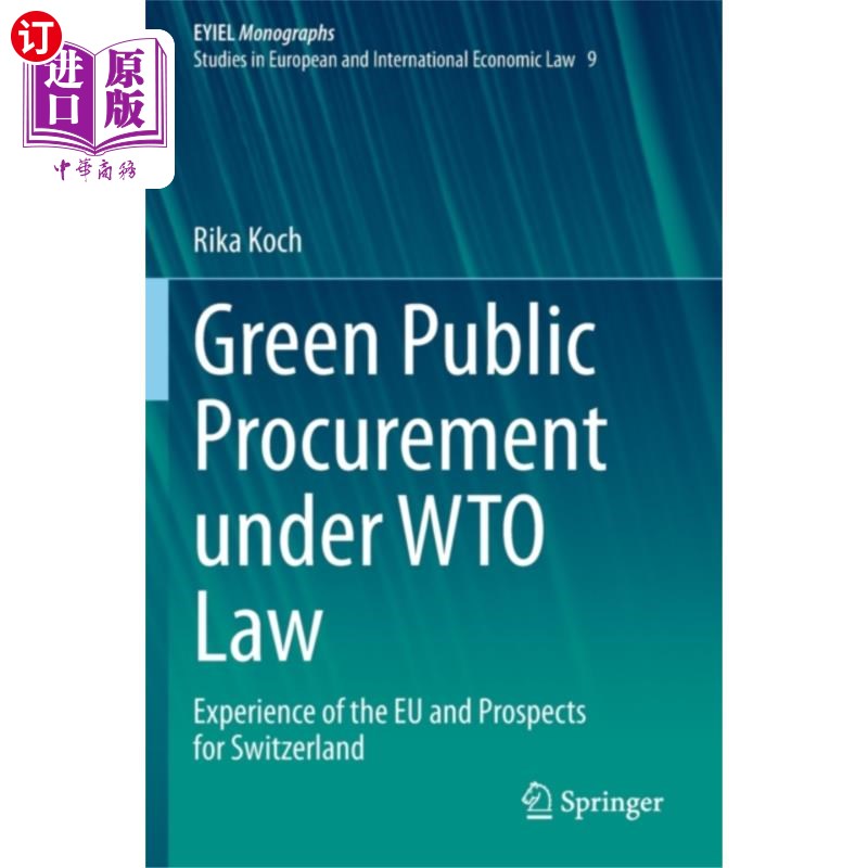 海外直订Green Public Procurement under WTO Law WTO法律下的绿色公共采购