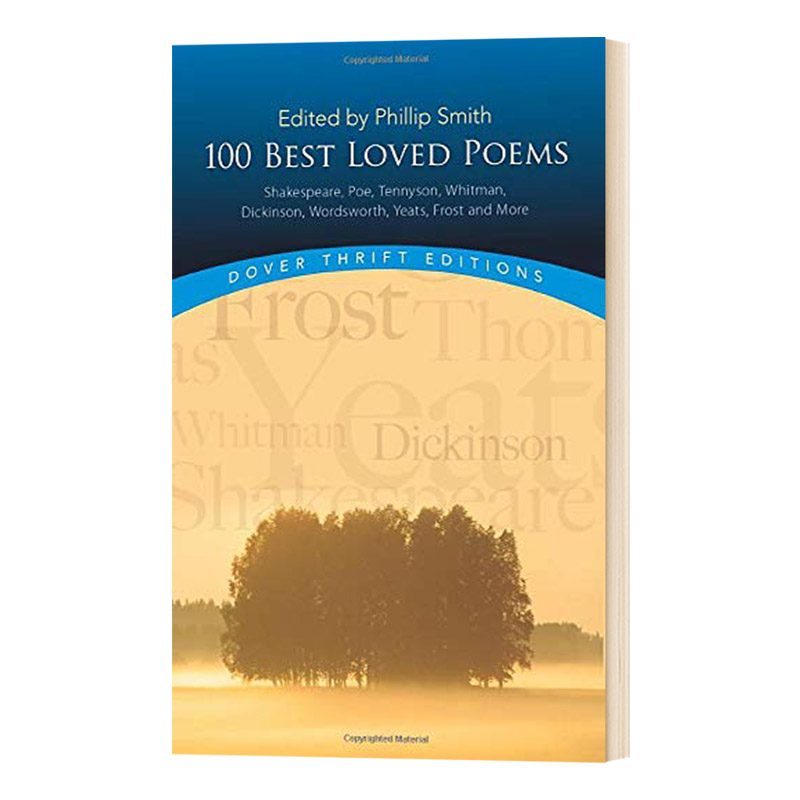 英文原版 100 Best-Loved Poems  100首最受喜爱的诗歌 英文版
