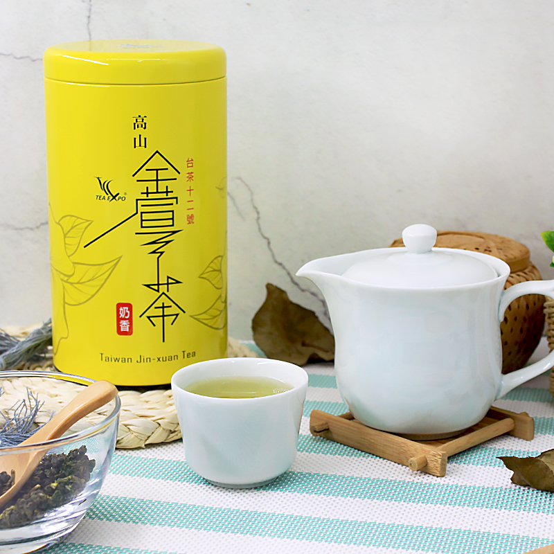 台湾新凤鸣奶香型金萱茶 高山乌龙茶 阿里山特级原装茶叶罐装300g