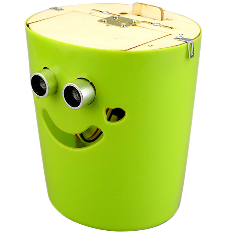 中小学生STEM环保科技小制作智能垃圾桶超声波传感器儿童科学玩具