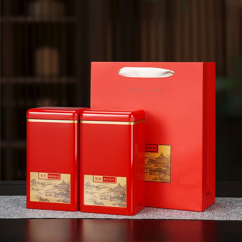 茶叶罐铁罐金属罐茶叶盒中国红茶正山小种储存罐茶叶密封罐定制