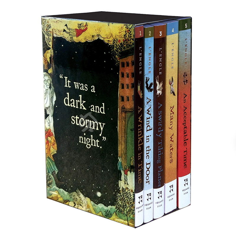 英文原版 梅格时空大冒险全5册套装 The Wrinkle in Time Quintet 时间的皱折皱纹褶皱 时间的五重奏 青少年儿童文学书籍科幻小说