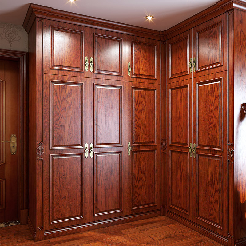 西安实木衣柜定制整体纯原木家具欧式美式法式新中式别墅全屋定制