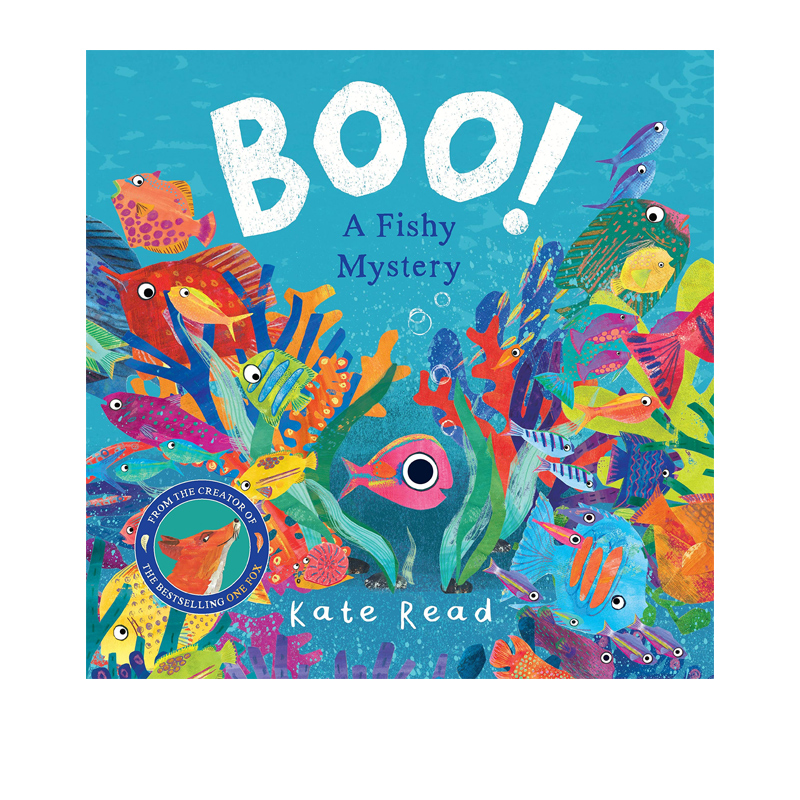 英文原版 Boo! A Fishy Mystery 嘭！一个关于鱼的神秘故事 儿童海洋知识早教启蒙读物