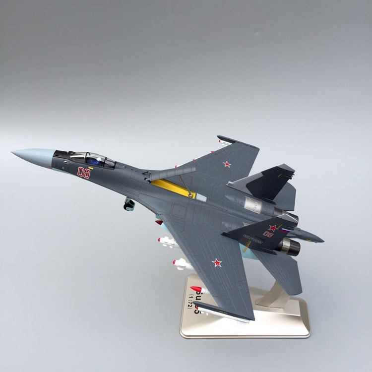 新1:72苏35飞机模型 仿真合金军事模型 航模SU35战斗机模型收藏礼