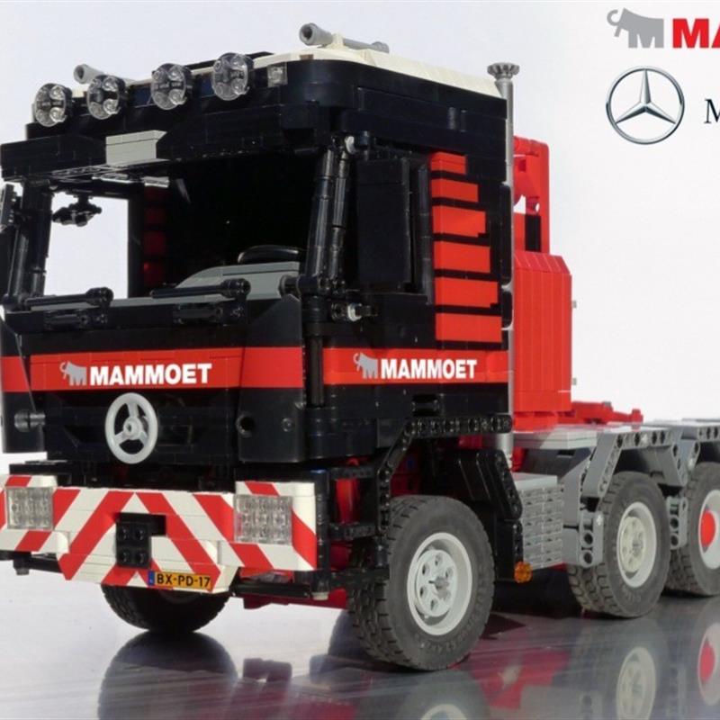 国产积木 兼容乐高 科技 MOC-0879 4160重型卡车拖头电动遥控拼装