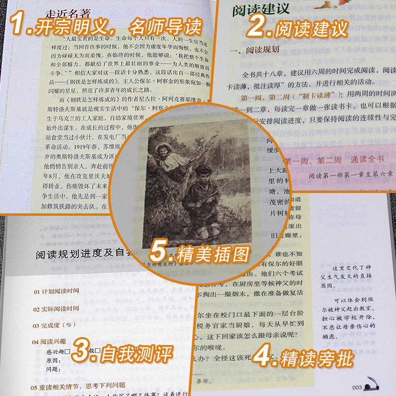 广东专版 八年级下册 钢铁是怎样炼成的 原著无删减 初中语文课外阅读书目 无实战训练  人民教育出版社