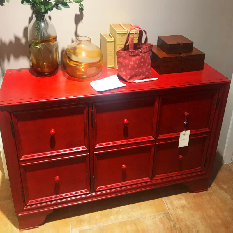 推荐大红色刷木头的漆中国红朱红刷木门柜子水性木器漆刷门头木板