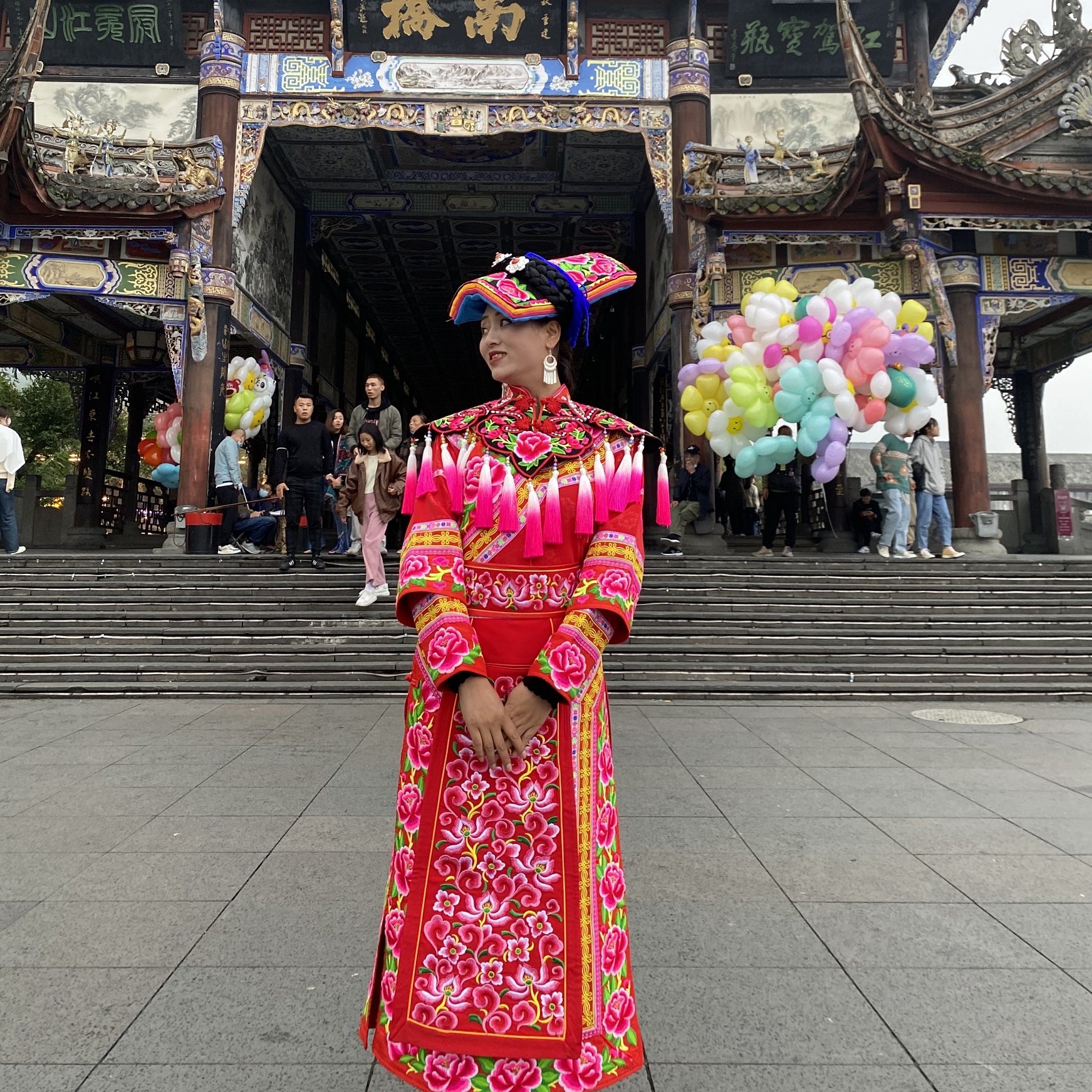 安多姑娘推荐定制爆款传统女式羌服长衫 旅游艺术文化活动服装