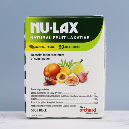 【保税】500gNU-LAX澳洲乐康膏片天然果蔬膏酵素铂金乐康高纤维粉