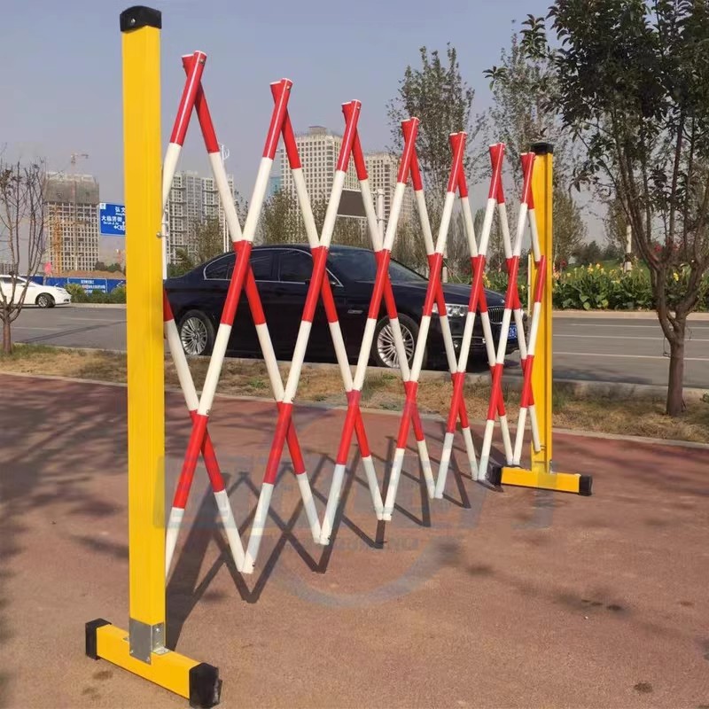 上海电力安全施工围挡玻璃钢绝缘伸缩管式围栏可移动护栏幼儿园隔