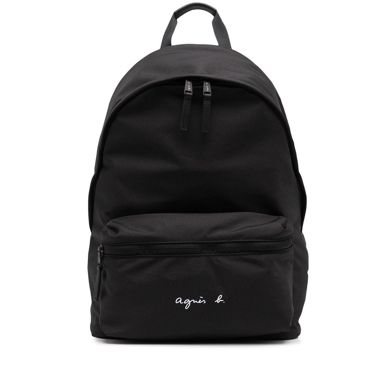 日单 AGNES潮牌黑色双肩包大容量学生书包休闲旅游背包电脑包通用
