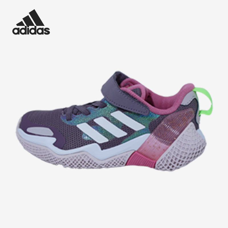Adidas/阿迪达斯4UTURE RNR EL K遗迹紫白色桃红儿童运动鞋GZ7775