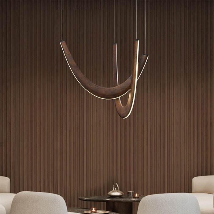 创意吊灯具艺术客厅餐厅极简现代简约实木新款精灵智能灯饰
