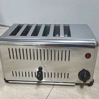 新款新六片多士炉商用自助早餐方包机四片烤面包机全自动吐司机烘