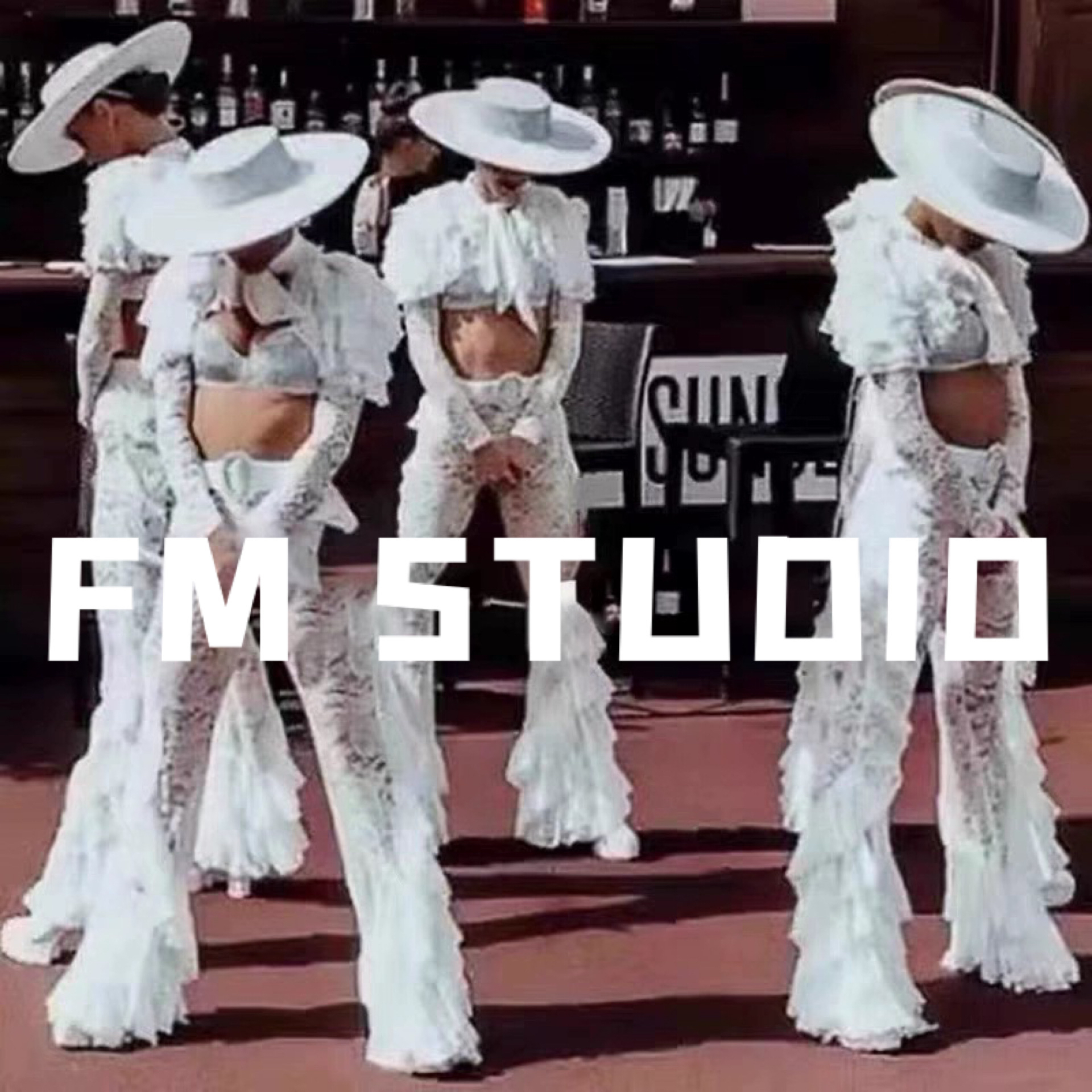 FMSTUDIO夜店gogo高端性感酒吧派对演出服gogo蕾丝性感复古礼帽