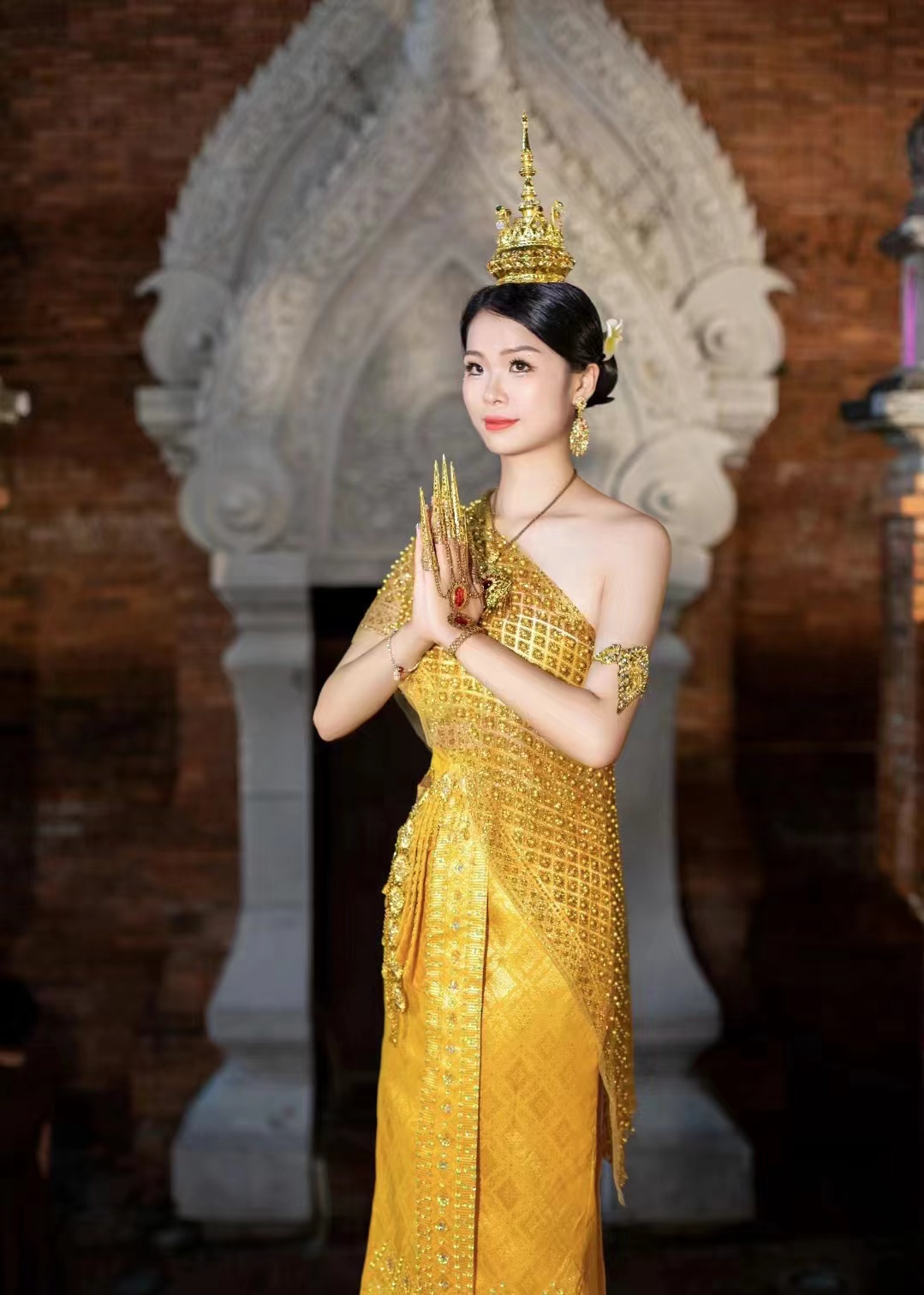 西双版纳傣族女装少数民族艺考表演服泰国影楼艺术网红同款定做款