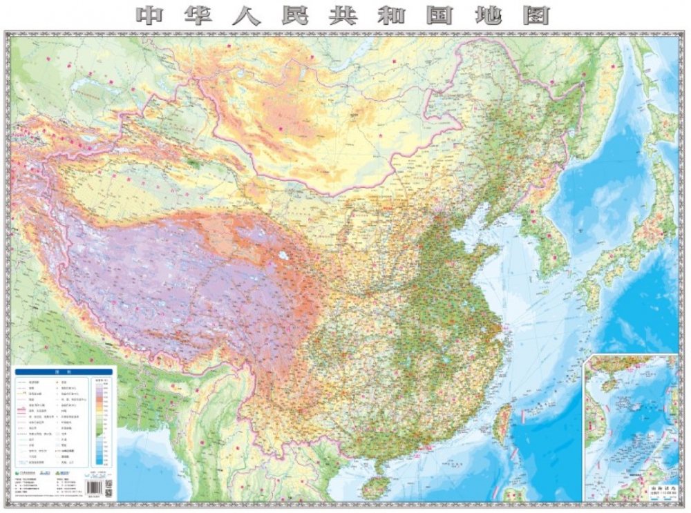 中华人民共和国地图(1:12000000)