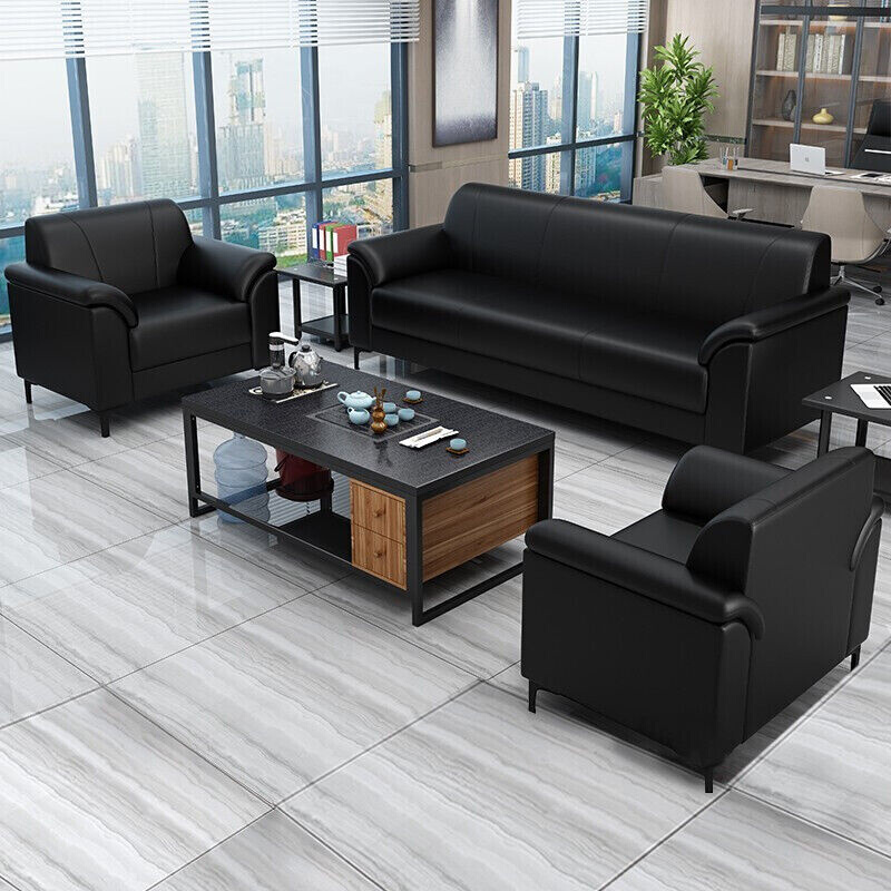 佐坤家具办公沙发茶几组合现代简约小型商用沙发接待休闲沙发公司