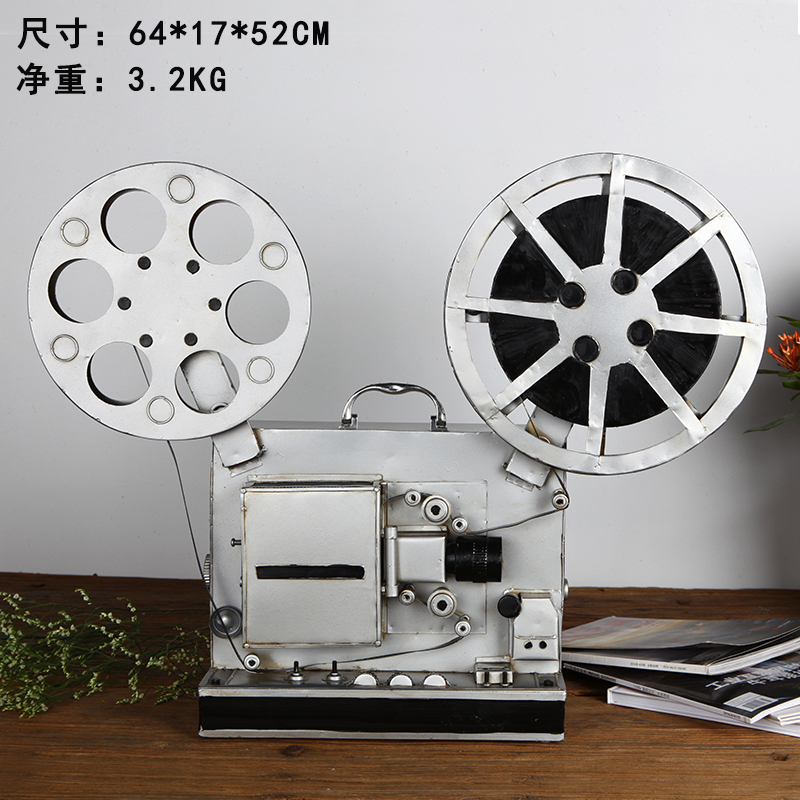 现货速发复古怀旧老式电影机映片模型摆件胶放机投影机道具橱窗装
