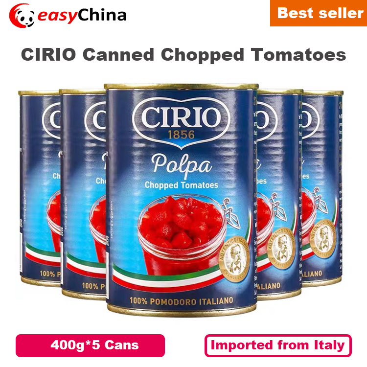 400g*5 Cans of CIRIO Canned Chopped Tomatoes from Italy