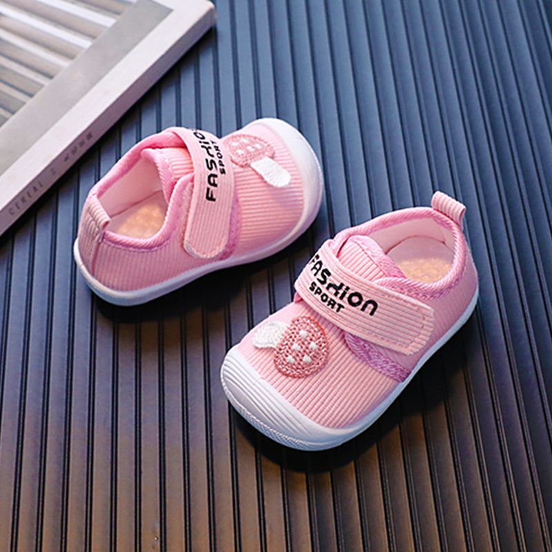 婴儿学步鞋春秋款0-2岁1叫叫鞋婴幼儿软底鞋男女宝宝布鞋6-13个月